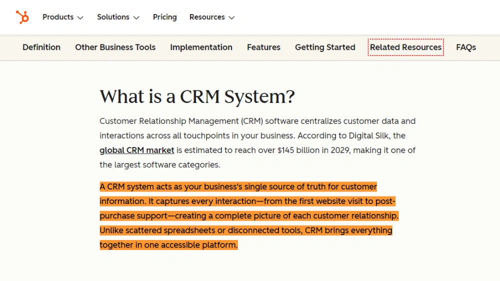 crm چیست؟ از دید Hubspot